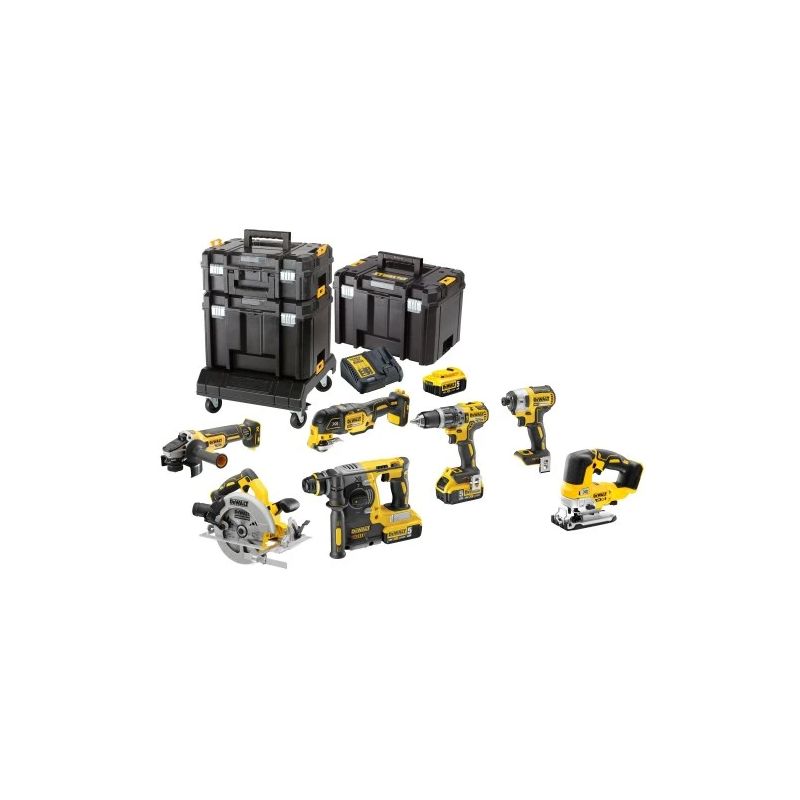 Instrumentu komplekts akumulatora dewalt dck685p3t-qw 3x5ah